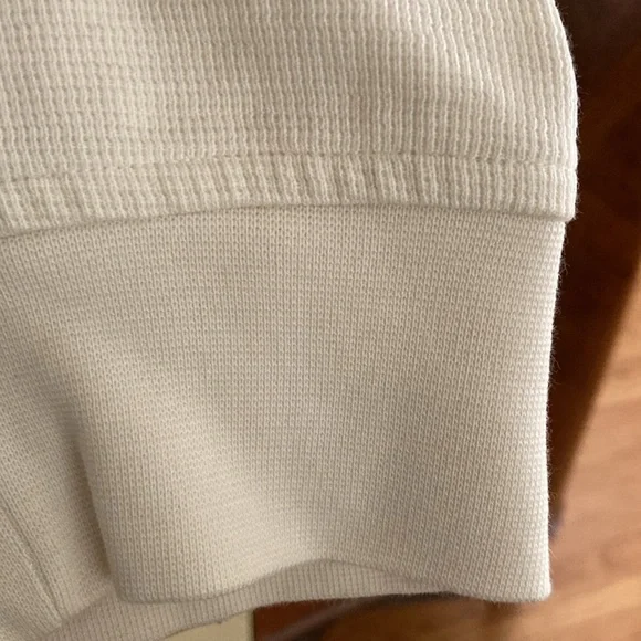 Theory sz XL long sleeve tshirt with three front buttons like NEW ivory white - Picture 5 of 9